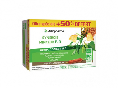 Image synergie minceur arkopharma 30 ampoules