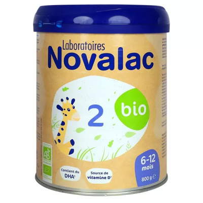 Image novalac bio lait 2ème age 6-12 mois
