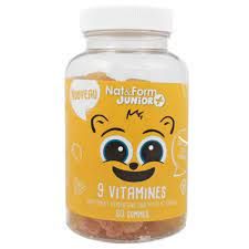 Image nat et form junior + 9 vitamines 60 oursons