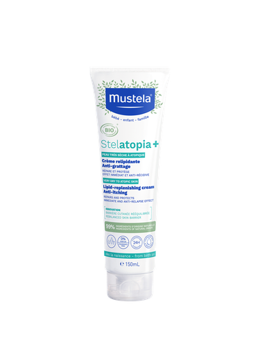 Image Mustela STELATOPIA+ Crème relipidante anti-grattage 150ml STELATOPIA+ Crème relipidante anti-grattage certifiée BIO 150ml