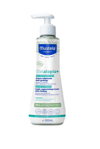 Image Mustela STELATOPIA+ Crème relipidante anti-grattage 300ml STELATOPIA+ Crème relipidante anti-grattage certifiée BIO 300ml
